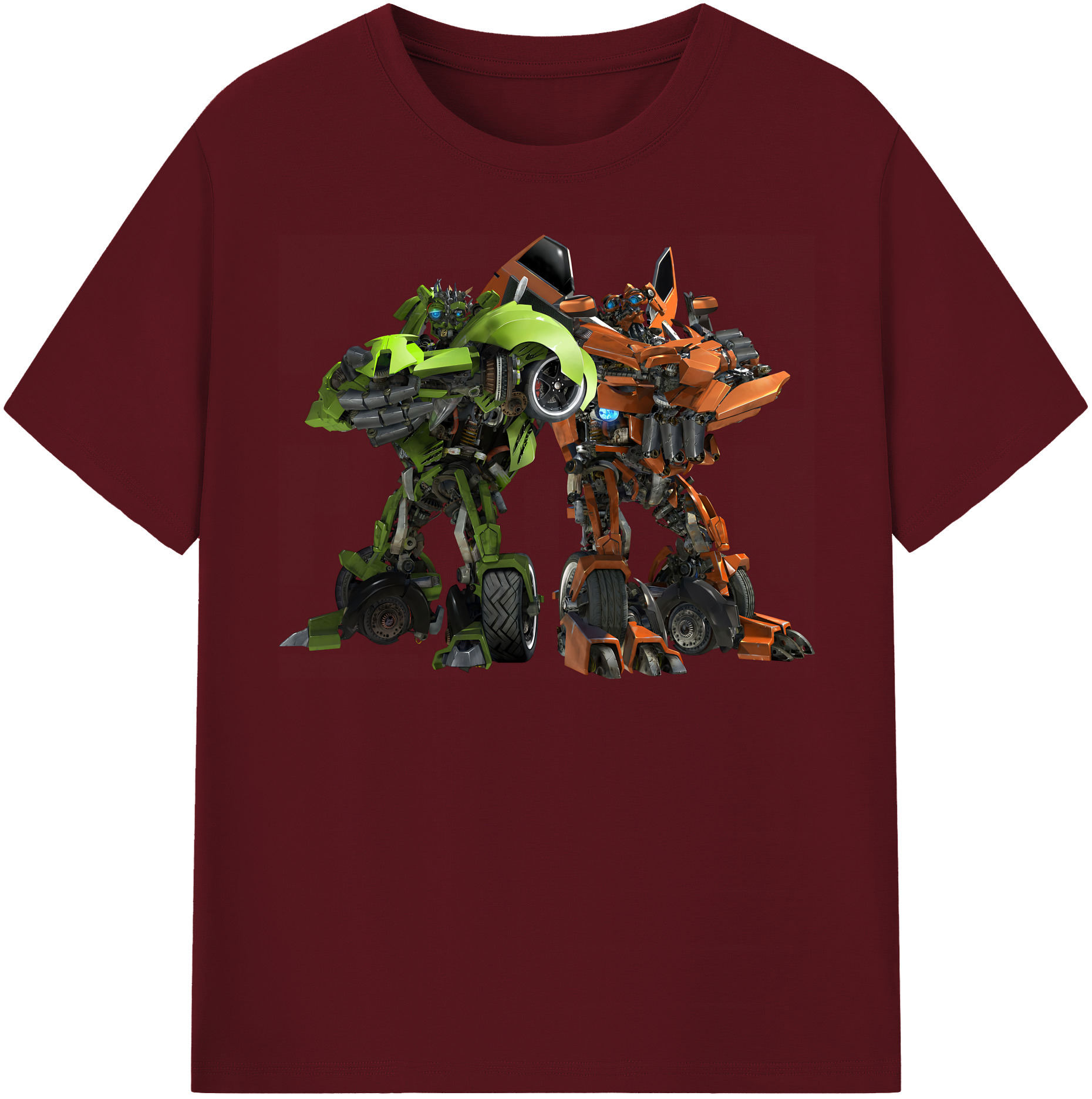 （画像用） Transformers トランスフォーマー 綿100％半袖Tシャツ（フロントプリント）